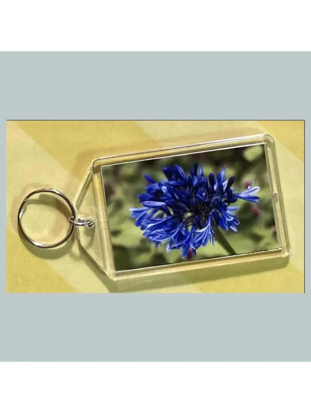 3700 Flowers - Lily of the Nile Custom Hand Made Keychain